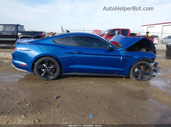 1FA6P8CF5N5145507 2022 FORD MUSTANG Blue Widok wnętrza 360 stopni