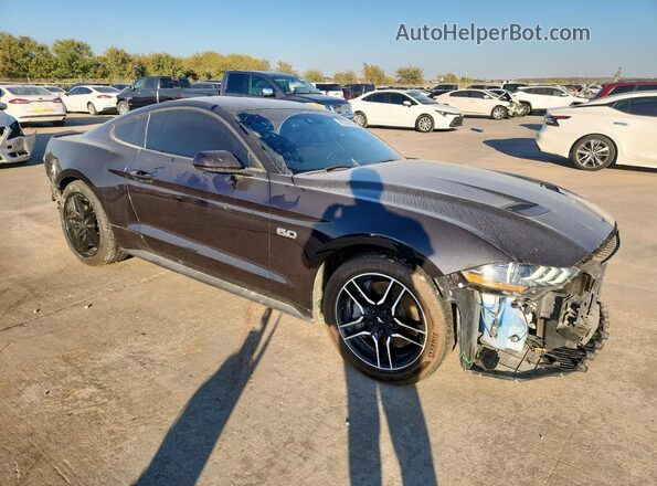 1FA6P8CF6N5128537 2022 FORD MUSTANG Gray Передня права чверть