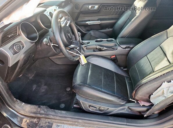 1FA6P8CF6N5128537 2022 FORD MUSTANG Gray Вид салону спереду