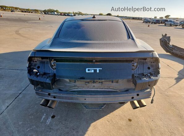 1FA6P8CF6N5128537 2022 FORD MUSTANG Gray Вид ззаду