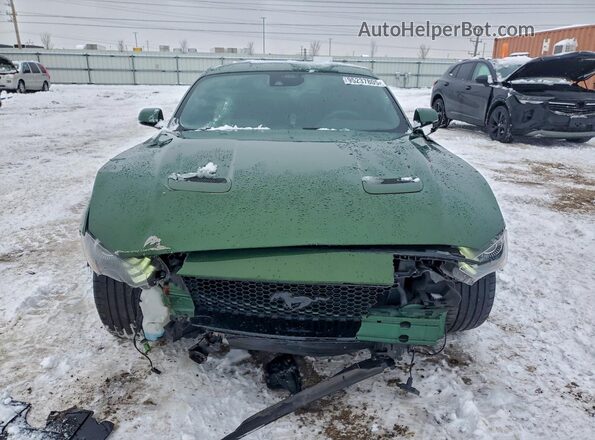 1FA6P8CF7N5134461 2022 FORD MUSTANG Зеленый Вид спереди