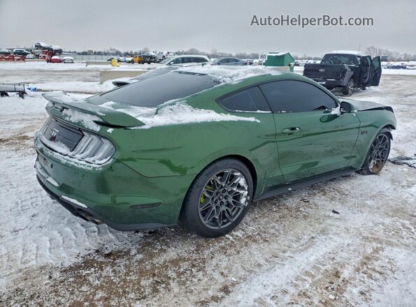 1FA6P8CF7N5134461 2022 FORD MUSTANG Зеленый Задняя правая четверть