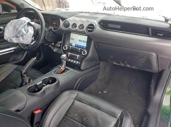 1FA6P8CF7N5134461 2022 FORD MUSTANG Зеленый Вид панели приборов