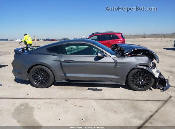 1FA6P8CFXM5125610 2021 FORD MUSTANG Gray Սալոնի հետևի տեսք