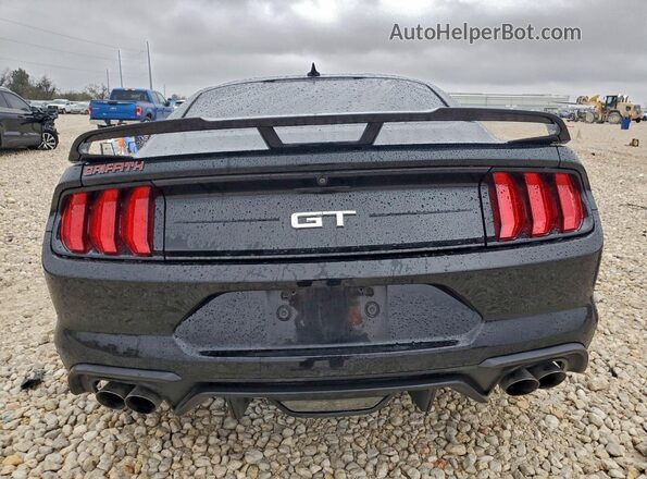1FA6P8CFXN5135622 2022 FORD MUSTANG Черный Вид сзади