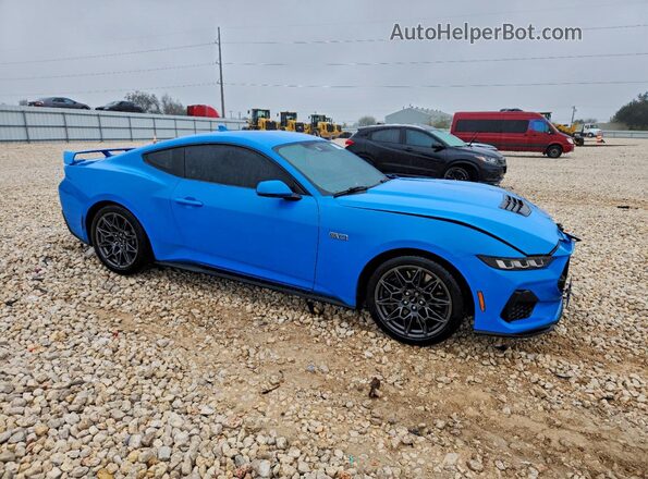 1FA6P8CFXR5404014 2024 FORD MUSTANG Blue Przód prawy