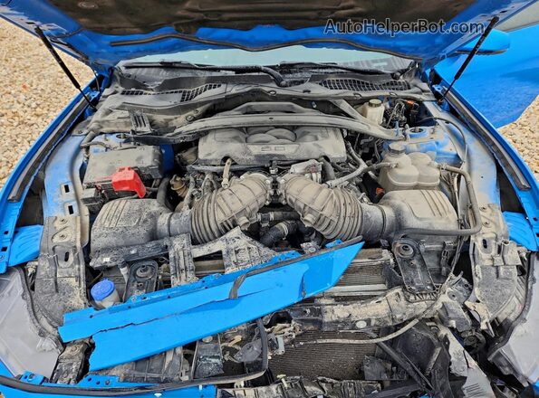 1FA6P8CFXR5404014 2024 FORD MUSTANG Blue Widok wnętrza z tyłu