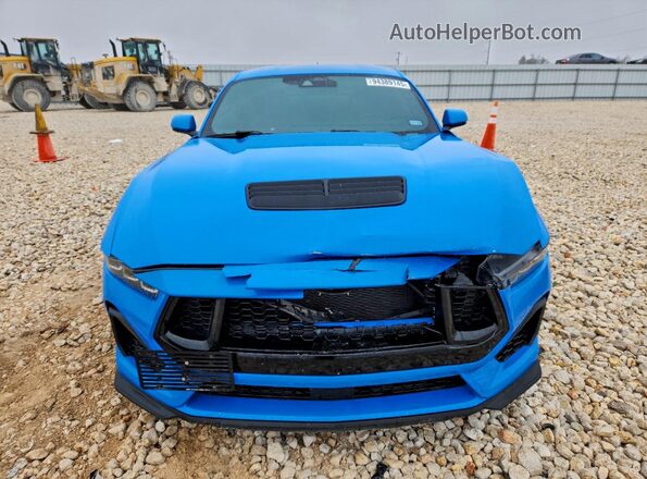 1FA6P8CFXR5404014 2024 FORD MUSTANG Blue Widok z przodu