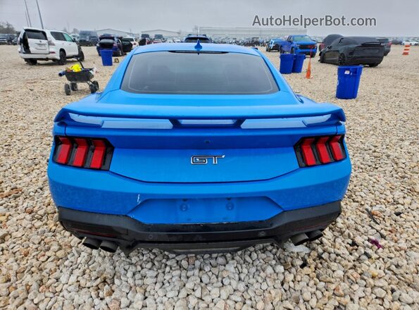 1FA6P8CFXR5404014 2024 FORD MUSTANG Blue Widok z tyłu
