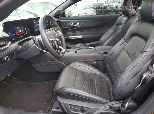1FA6P8CFXR5430399 2024 FORD MUSTANG Black Widok wnętrza z przodu