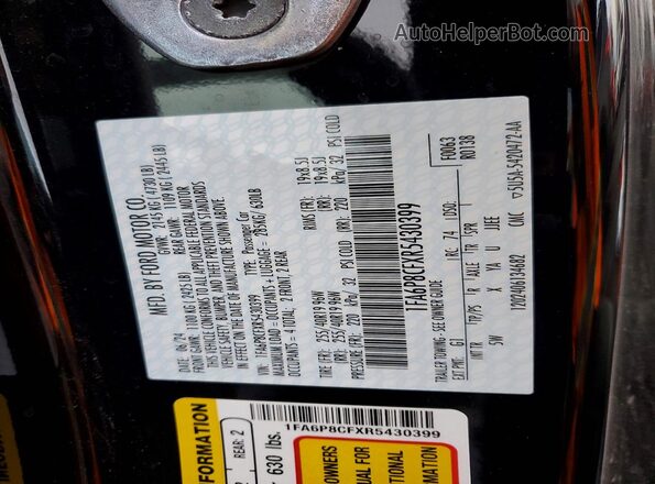1FA6P8CFXR5430399 2024 FORD MUSTANG Black Widok komory silnika