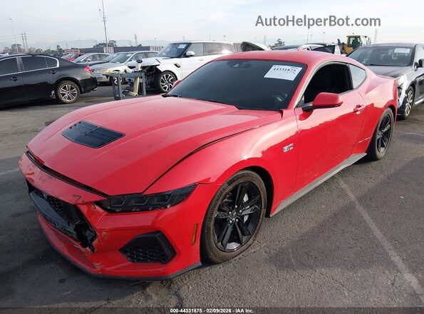 1FA6P8CFXS5416542 2025 FORD MUSTANG Red Vista tres cuartos delantera izquierda