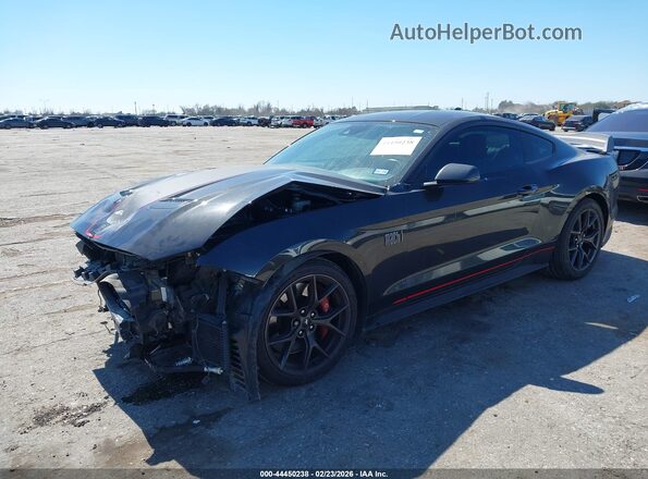 1FA6P8R00P5501853 2023 FORD MUSTANG Black Առջևի ձախ երեք քառորդ տեսարան