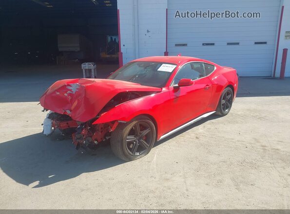 1FA6P8TH2R5133208 2024 FORD MUSTANG Красный Передняя левая четверть