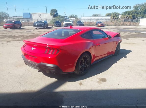 1FA6P8TH2R5133208 2024 FORD MUSTANG Красный Задняя правая четверть