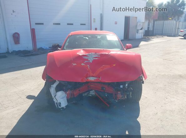 1FA6P8TH2R5133208 2024 FORD MUSTANG Красный Вид задней части салона