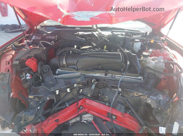 1FA6P8TH2R5133208 2024 FORD MUSTANG Красный Вид сзади