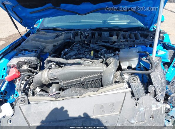 1FA6P8TH8S5129119 2025 FORD MUSTANG Blue Widok z tyłu