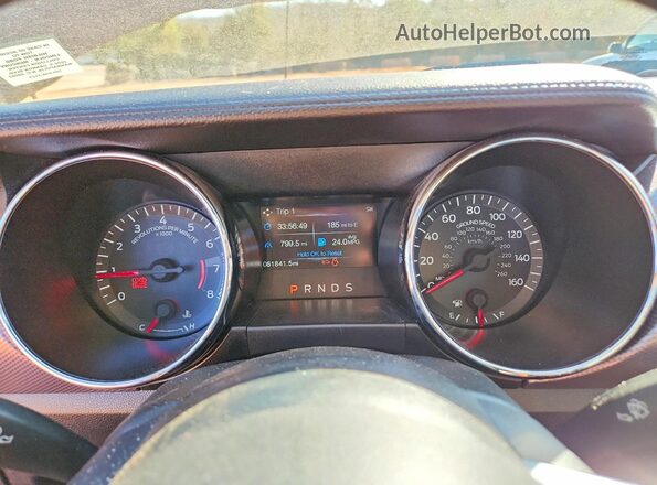 1FA6P8THXG5326185 2016 FORD MUSTANG Бордовый Вид щитка приборов