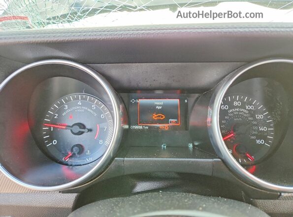 1FA6P8THXK5205052 2019 FORD MUSTANG Black Вид щитка приладів