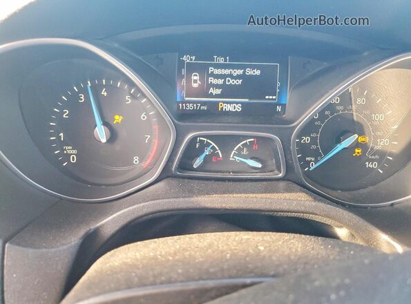 1FADP3F24GL406983 2016 FORD FOCUS Белый Вид щитка приборов
