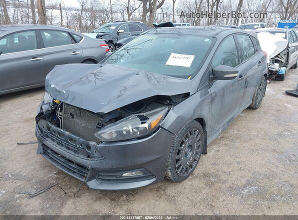 1FADP3L90HL220943 2017 FORD FOCUS ST Gray წინა მარცხენა ხედი სამი მეოთხედიდან
