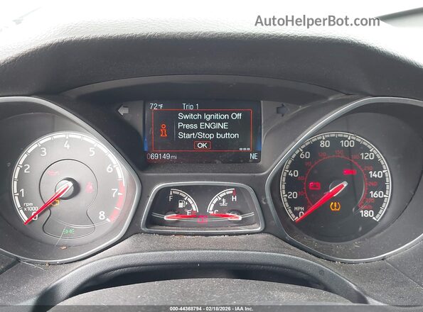 1FADP3L92JL289672 2018 FORD FOCUS ST Blue Vista de los asientos traseros