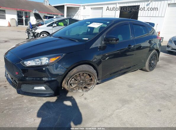 1FADP3L96JL220614 2018 FORD FOCUS ST Black Przód lewy