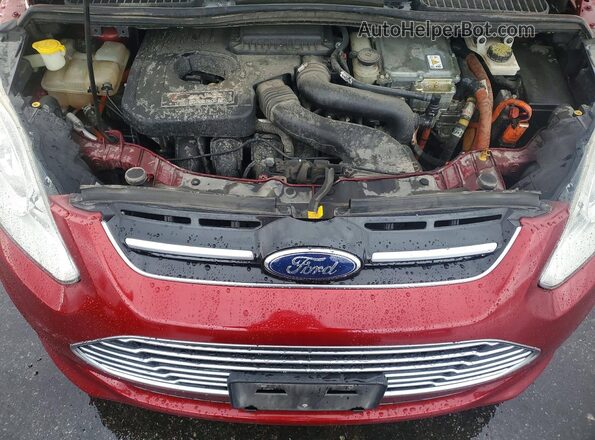 1FADP5CU4GL101954 2016 FORD C-MAX Red Вид задньої частини салону