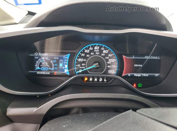 1FADP5CU7GL100183 2016 FORD C-MAX Gray ხელსაწყოთა პანელის ხედი