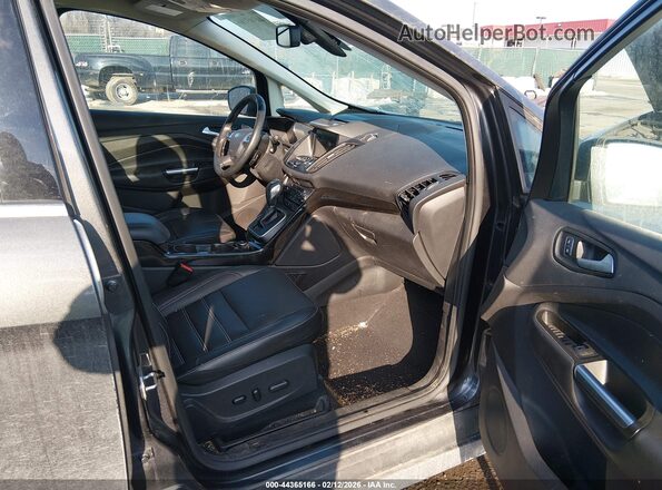 1FADP5DU3HL113674 2017 FORD C-MAX HYBRID Gray Widok wnętrza z przodu
