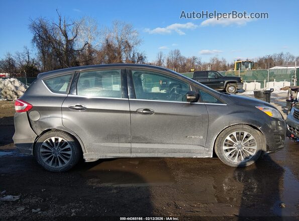 1FADP5DU3HL113674 2017 FORD C-MAX HYBRID Gray Widok wnętrza z tyłu