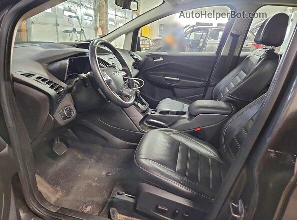 1FADP5EU5HL101220 2017 FORD C-MAX Gray Widok wnętrza z przodu