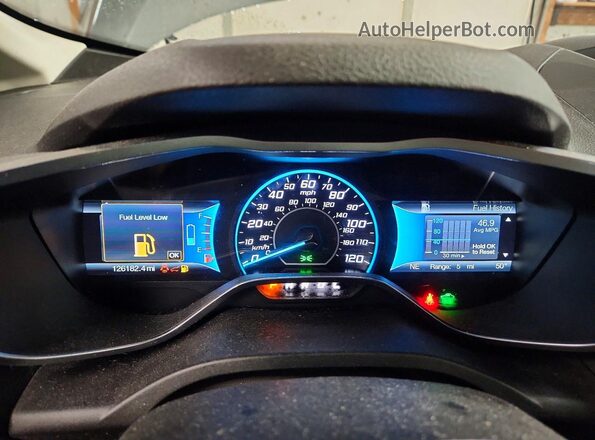 1FADP5EU5HL101220 2017 FORD C-MAX Gray Widok zestawu wskaźników