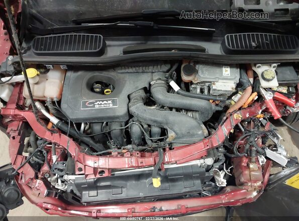 1FADP5EU9HL112673 2017 FORD C-MAX ENERGI Red Вид ззаду