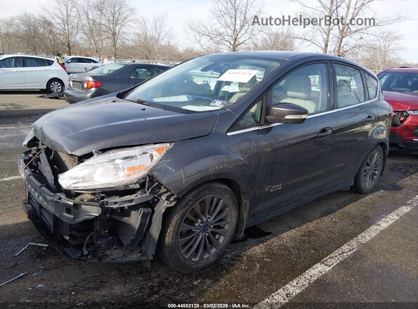 1FADP5FU9HL102255 2017 FORD C-MAX ENERGI Gray Front left