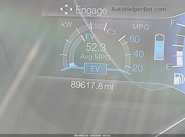 1FADP5FU9HL102255 2017 FORD C-MAX ENERGI Gray 