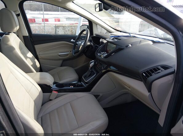 1FADP5FU9HL102255 2017 FORD C-MAX ENERGI Gray Front interior view