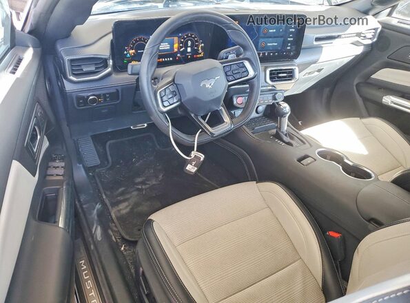 1FAGP8FF9R5125461 2024 FORD MUSTANG Black წინა პანელის ხედი