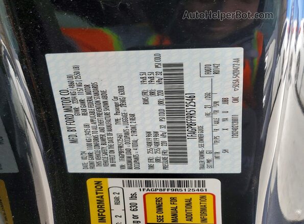 1FAGP8FF9R5125461 2024 FORD MUSTANG Black ძრავის განყოფილების ხედი