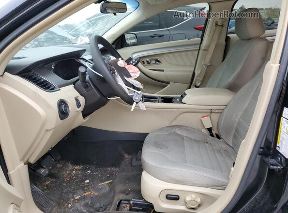 1FAHP2D82JG136784 2018 FORD TAURUS Black Front interior view
