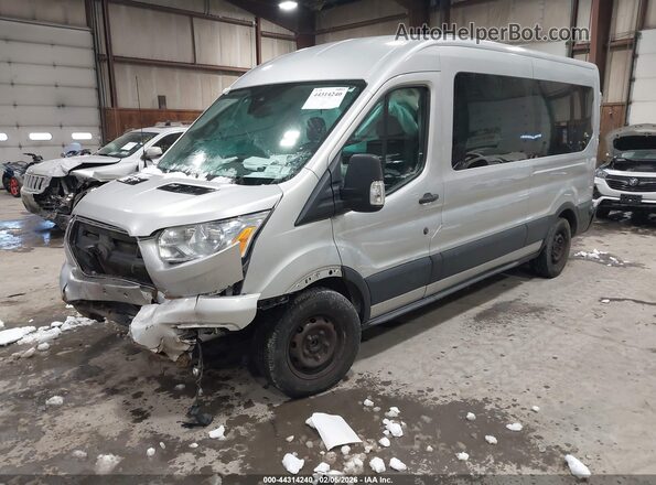 1FBAX2C89LKA12366 2020 FORD PASSENGER Silver Front left
