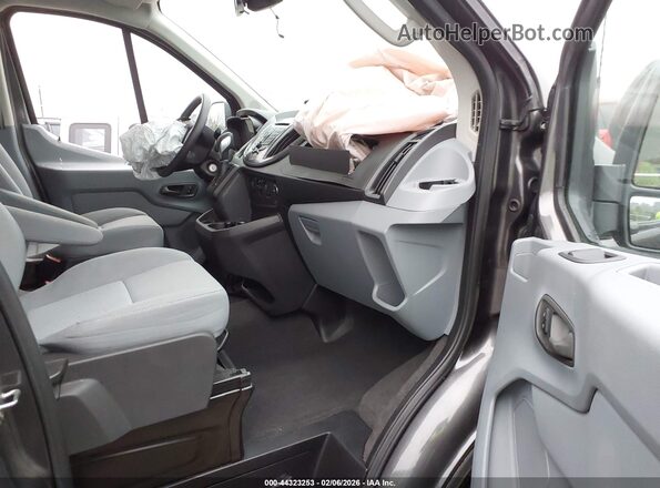 1FBZX2ZM3GKA09167 2016 FORD TRANSIT-350 Gray წინა სალონის ხედი