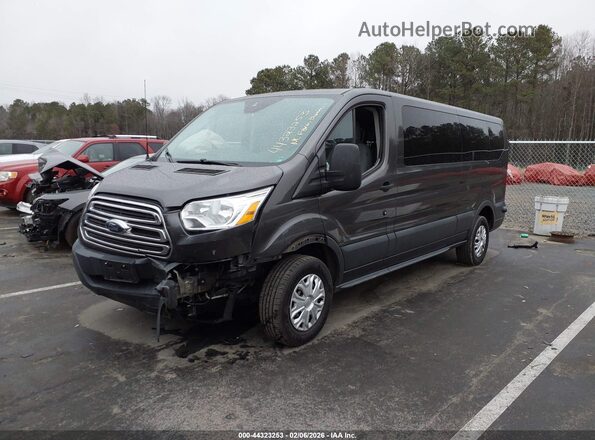 1FBZX2ZM3GKA09167 2016 FORD TRANSIT-350 Gray წინა მარცხენა ხედი სამი მეოთხედიდან