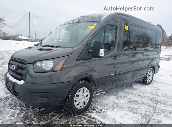 1FDAX2C87LKA63985 2020 FORD PASSENGER Gray წინა მარცხენა ხედი სამი მეოთხედიდან
