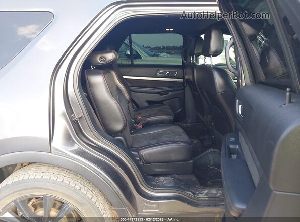 1FM5K7D84JGC69227 2018 FORD FORD EXPLORER Gray VIN კოდის სტიკერის ხედი