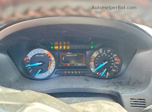1FM5K7D88HGD34879 2017 FORD FORD EXPLORER Charcoal Вид щитка приладів