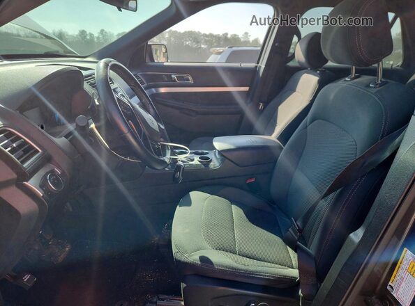 1FM5K7D88HGD34879 2017 FORD FORD EXPLORER Charcoal Вид салону спереду