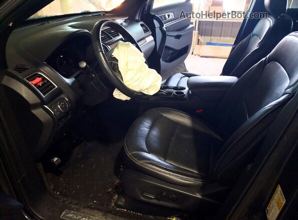 1FM5K7F89KGA63836 2019 FORD FORD EXPLORER Gray Widok wnętrza z przodu