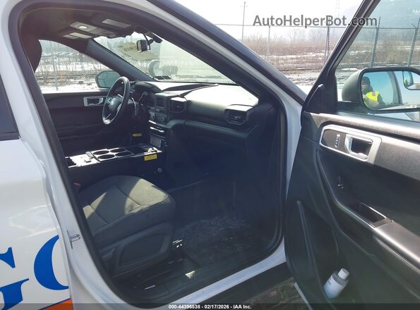 1FM5K8AB0LGC64003 2020 FORD POLICE INTERCEPTOR White Вид салону спереду